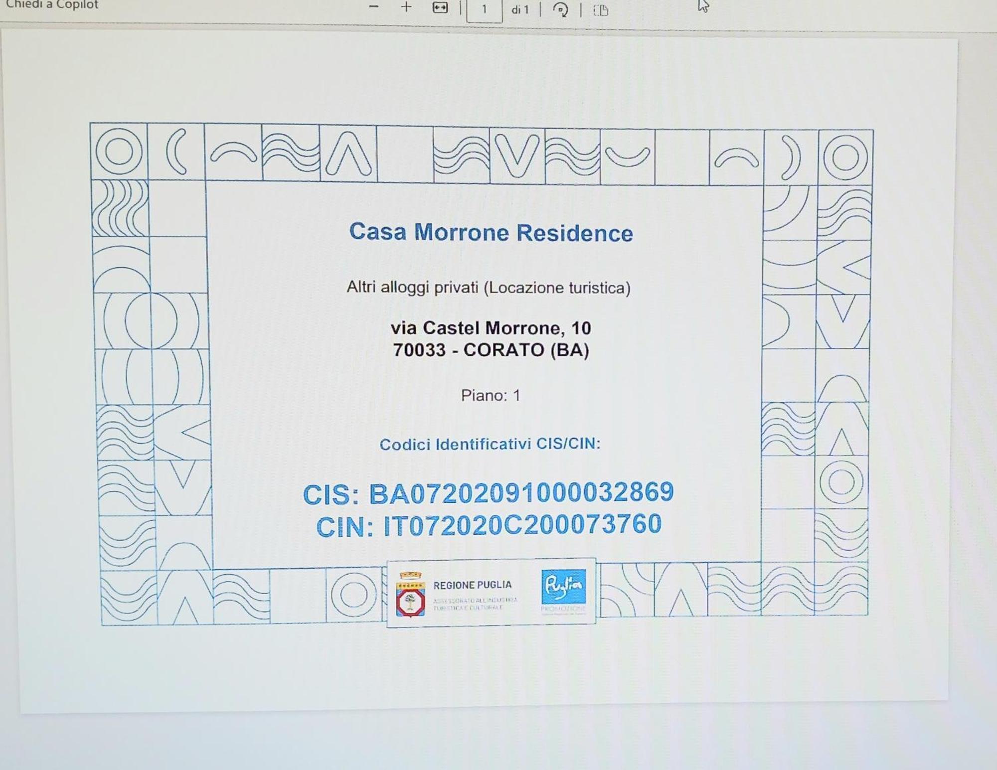 Casa Morrone Residence Κοράτο Εξωτερικό φωτογραφία